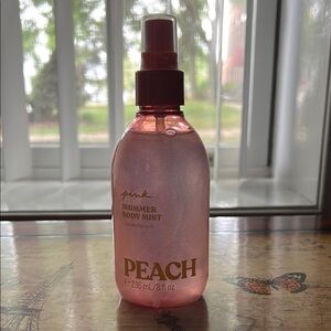 Pink Shimmer Body Mist - Peach